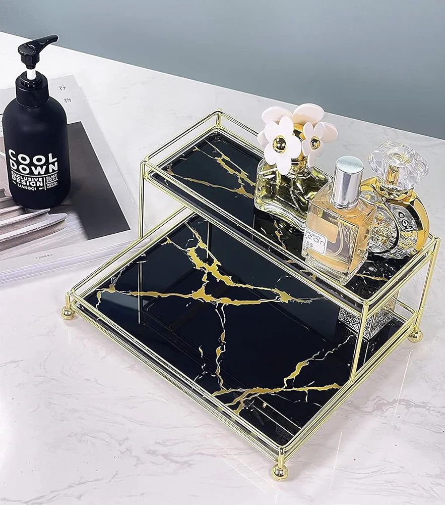 Makeup organizer Shelf 2 tier Double Decker design vanity Makeup organizer