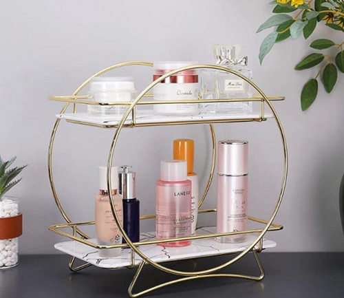 2-Tier Cosmetics Organizer Stand For Bathroom and Dressing Table.