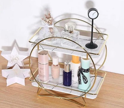 2-Tier Cosmetics Organizer Stand For Bathroom and Dressing Table.