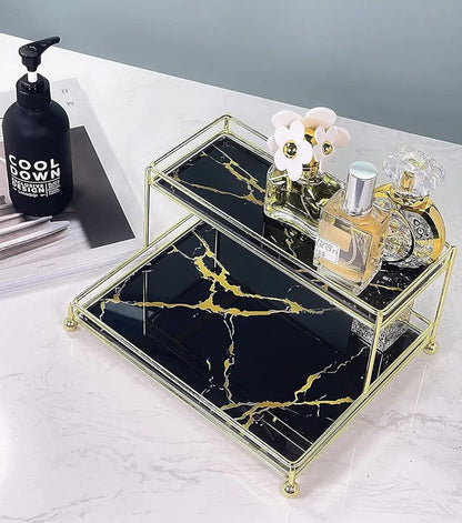 Makeup organizer Shelf 2 tier Double Decker design vanity Makeup organizer