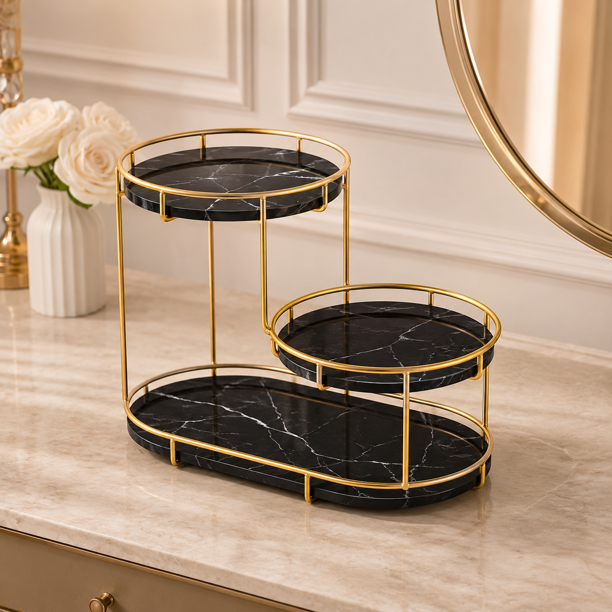 3 Layer Cosmetic, Perfume and Multi-Purpose Storage Rack